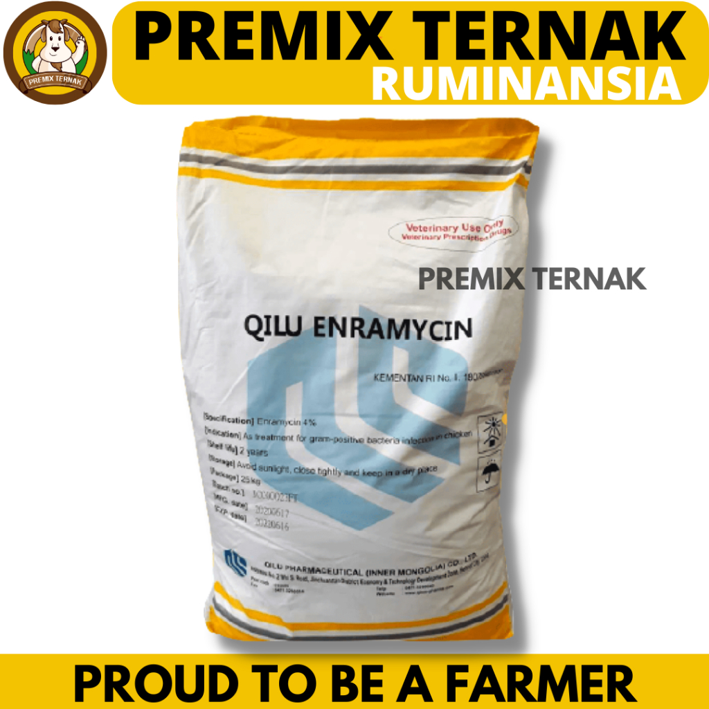 QILU ENRAMYCIN 4% (AGP) - Premix Anti Microba Feed Additive Pemacu Produksi Telur