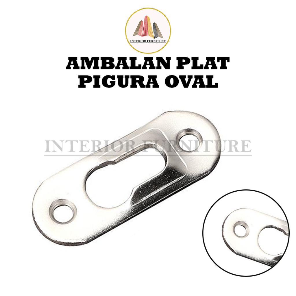 Plat Pigura Plat Gantungan Pigura Oval Plat Gantungan Papan Tulis Plat Gantungan Cermin