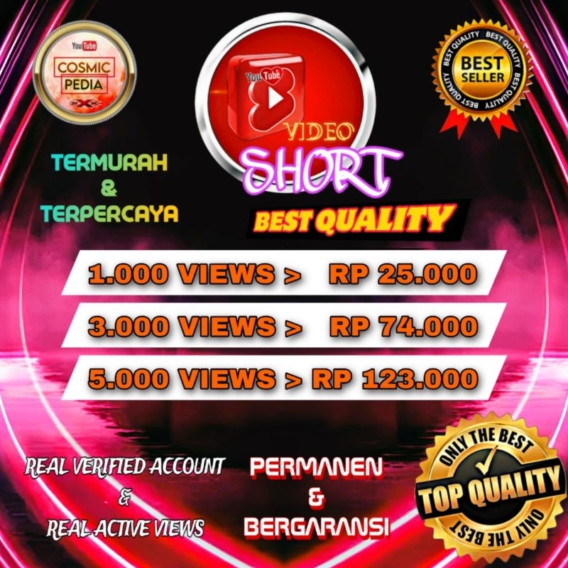 [PROMO] Viewers Youtube Reels Short - Natural Exclusive - Best Quality | PERMANEN BERGARANSI