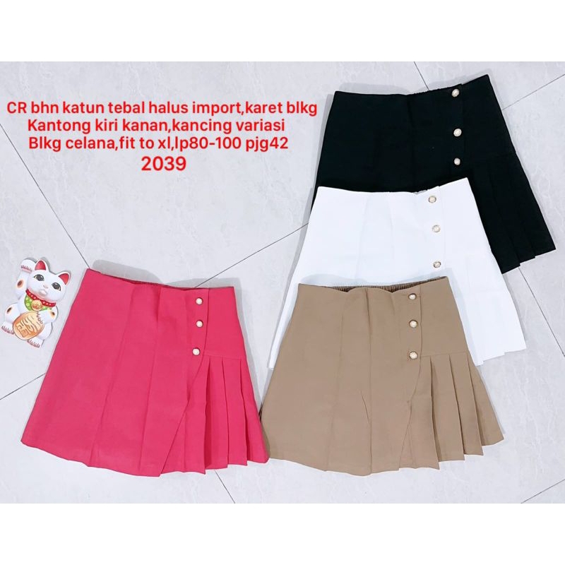 2039 c3lana pendek polos impor
