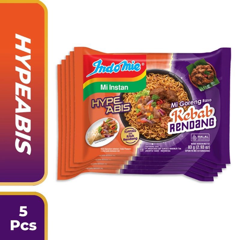 

indomie goreng kebab rendang 83g x 5pc