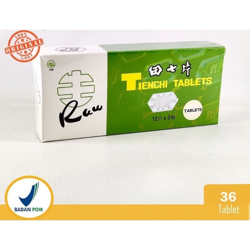TienChi Ginseng Tablet Raw 36s Papan untuk kolestrol melancarkan peredaran darah
