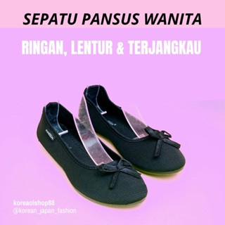 Sepatu Pansus Pantofel wanita Hitam Kekinian