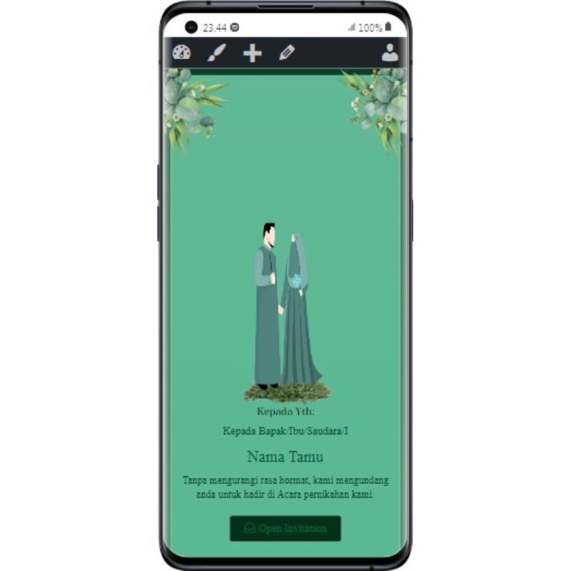 Undangan Pernikahan Website Kode TA 002#