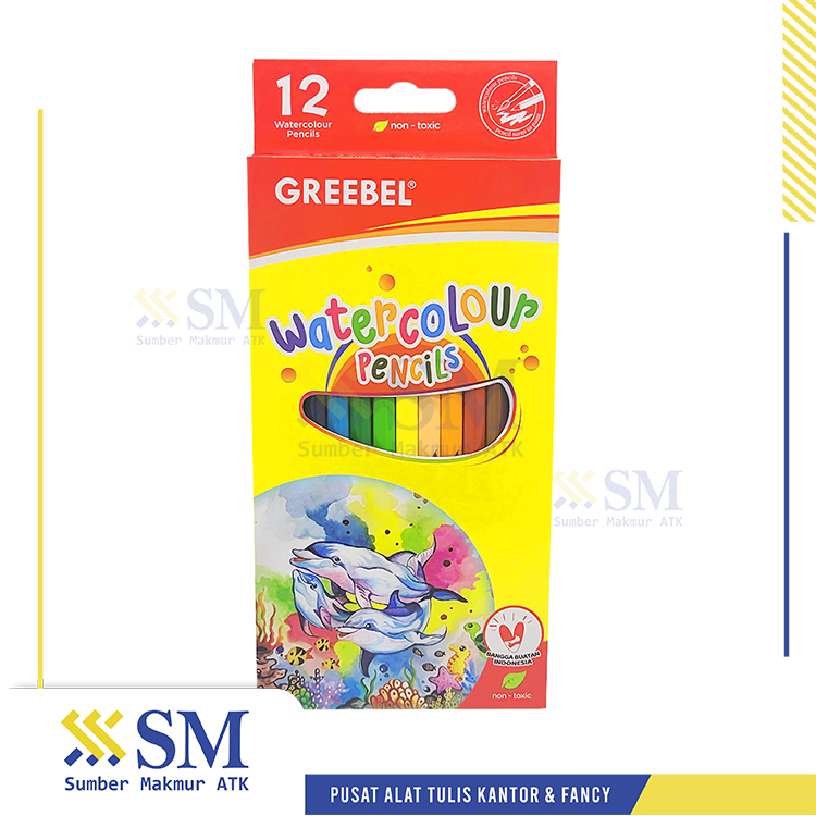 

PENSIL WARNA WATERCOLOR 12 WARNA GREEBEL 8012 PANJANG