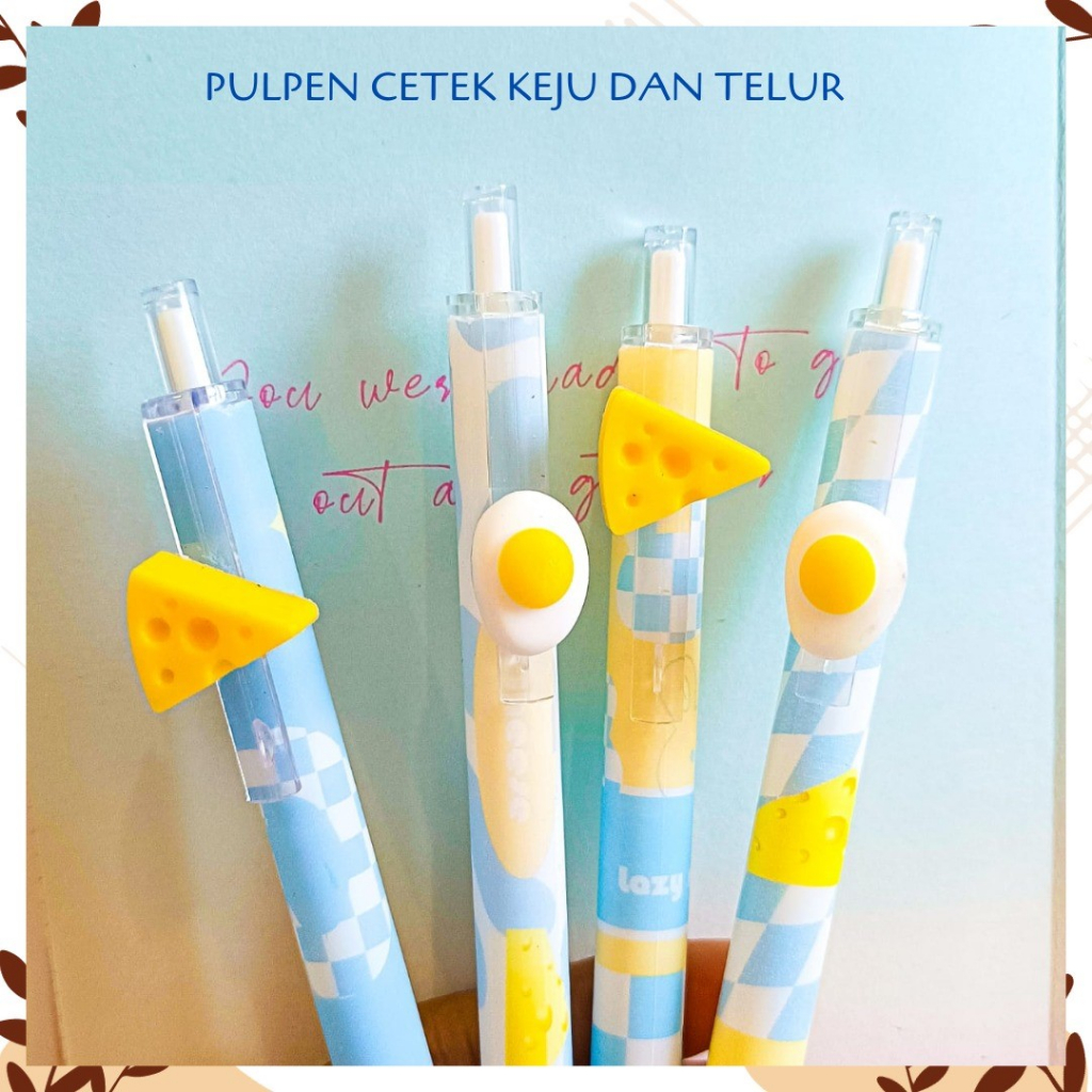 

PULPEN CETEK KEJU DAN TELUR BOLPEN PENA PEN GEL TINTA HITAM ALAT TULIS KANTOR COD TERMURAH