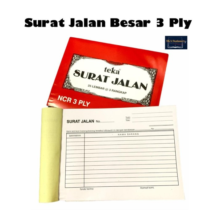 

SURAT JALAN 333 NCR 3PLAY