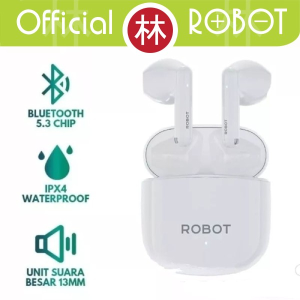 Robot Airbuds T60 TWS Half Ear Wireless Earbuds Earphone 13mm BT 5.3