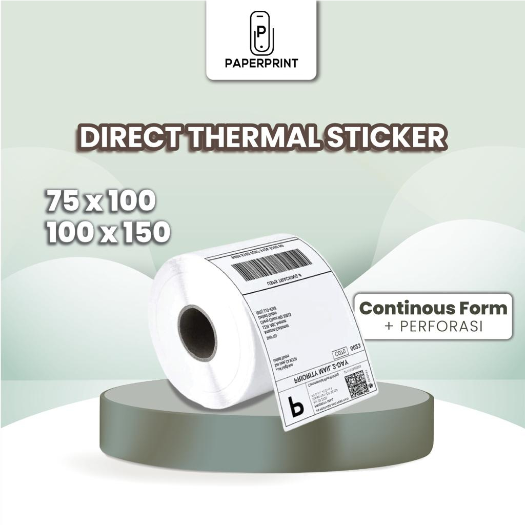 

KERTAS STICKER THERMAL PAPERPRINT RESI 75x100MM 100x150MM Label Cutting Resi Olshop