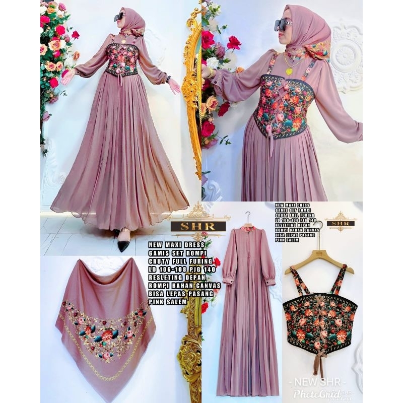 17.FASHION 2022  NEW SHR ☑️BAJU GAMIS REAL PICT ORIGINAL BUTIK BUSANA MUSLIM LEBARAN MURAH