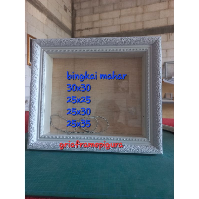 bingkai mahar / pigura mahar  3d 25x30/ 25x25 / 30x30/ 25x35/20x30
