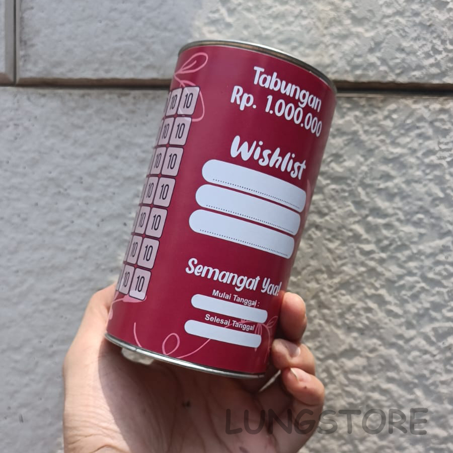COD BAYAR DI TEMPAT Celengan Target / Celengan Viral / Celengan Anak / Celengan Murah / Celengan permanen-10K GET 1 JUTA