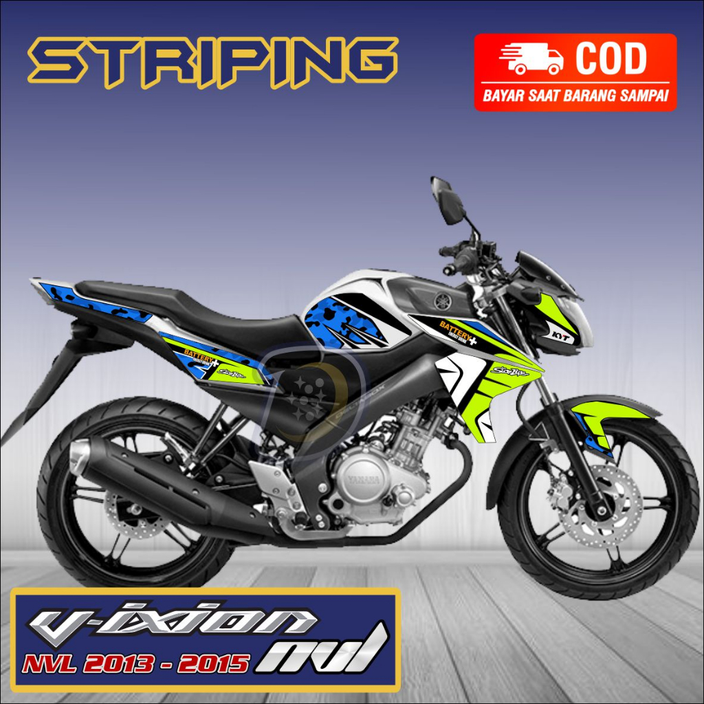 Striping Vixion Nvl 2014 2015 Stiker Lis Variasi Vixion Nvl Stiker Yamaha Vixion Nvl Espargaro