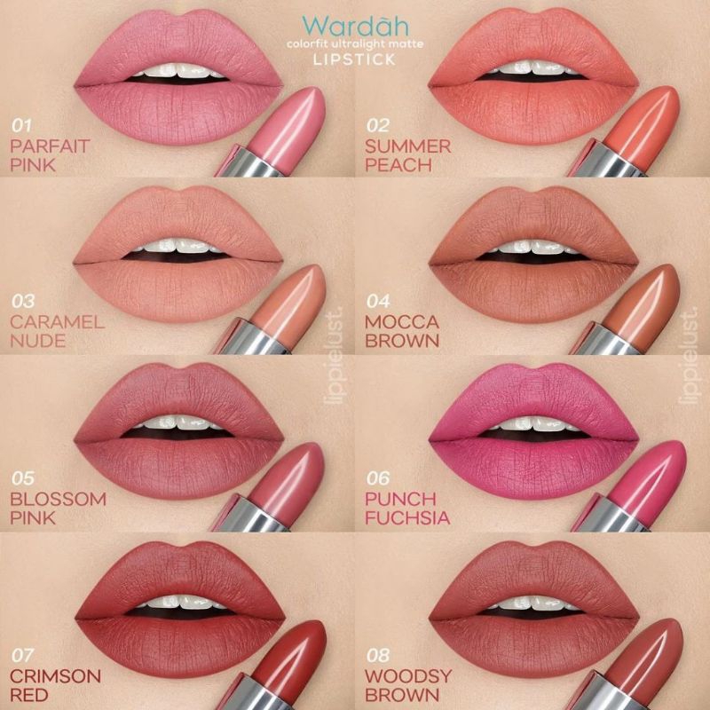 ❤Heyskin Official❤ Wardah Colorfit Ultralight Matte Lipstick BPOM