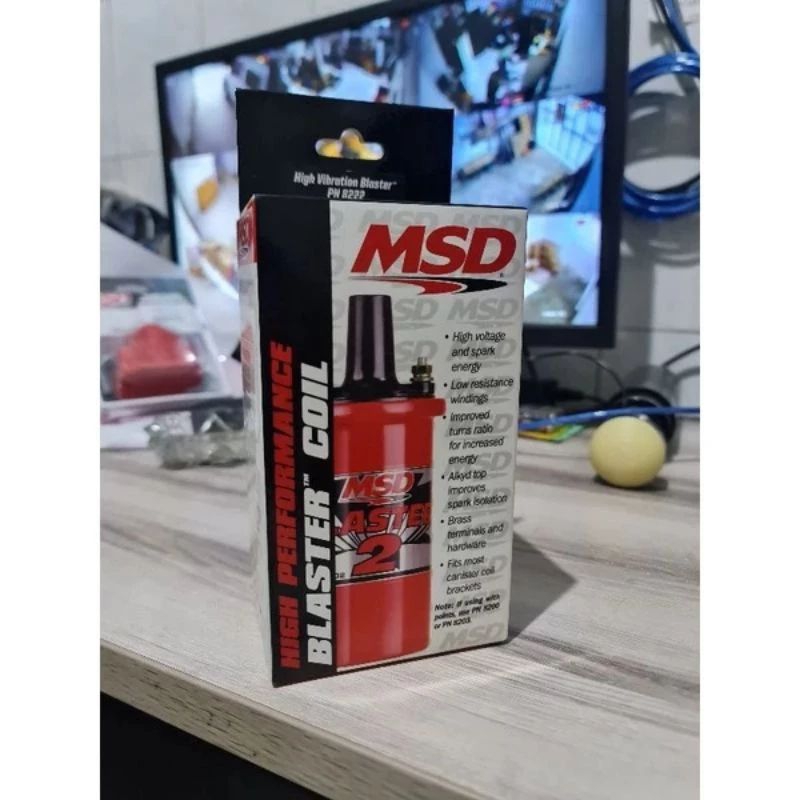 MSD PN 8222 BLASTET HIGH VIBRATION LGNITION COIL KOIL MOBIL RACING