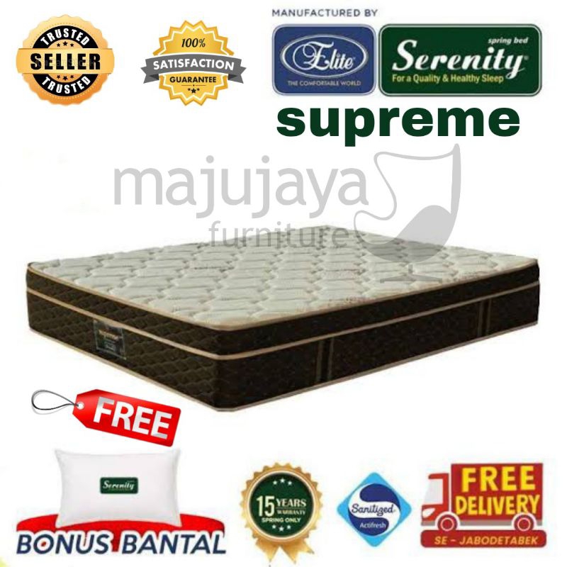 KASUR SPRINGBED ELITE SERENITY SUPREME PLUSHTOP