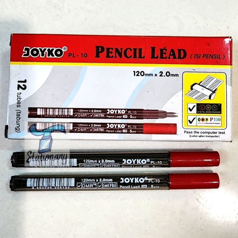 

Isi Pensil Mekanik Joyko PL-10 / 2B (2.0 mm) / Mechanic Pencil Lead.