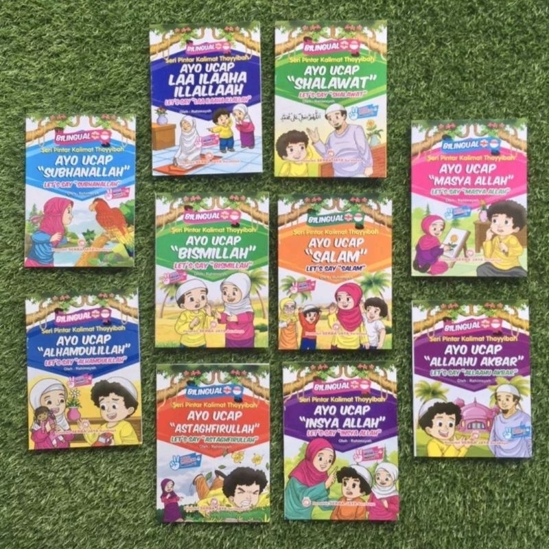 Buku cerita anak Muslim Islami Billingual Bahasa Indonesia Inggris