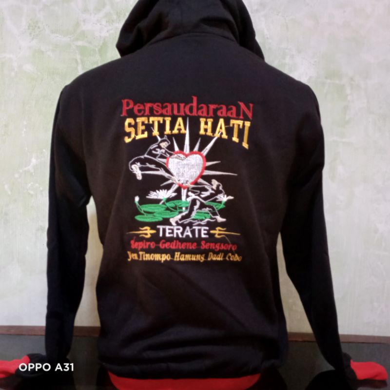 Jaket Hoodie - Hoodie PSHT - Jaket Hoodie PSHT Bordir Simpel Terbaru - Hoodie Bordir