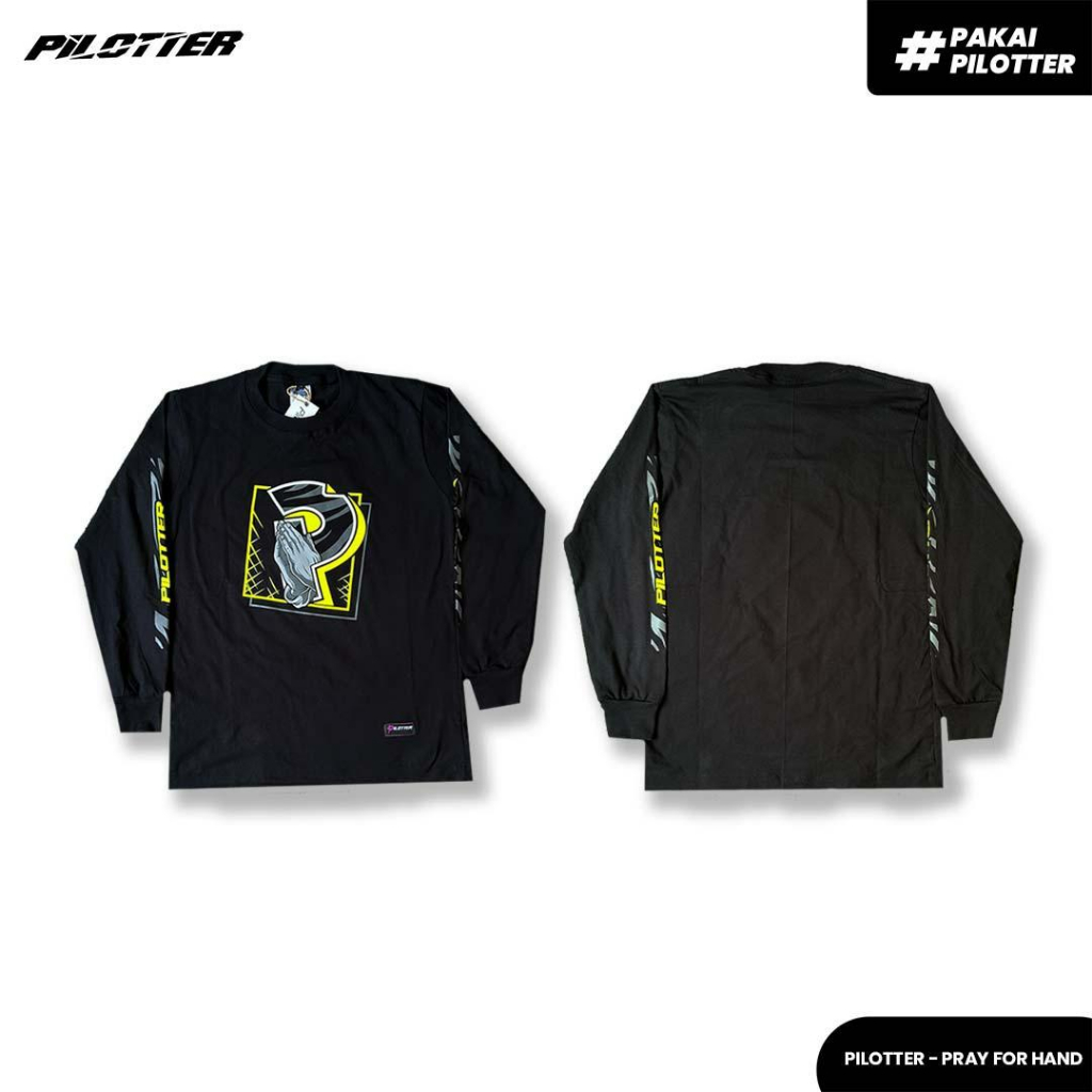 KAOS PILOTTER PRAY FOR HAND FREE STIKER ORIGINAL KAOS PILOTER ORIGINAL