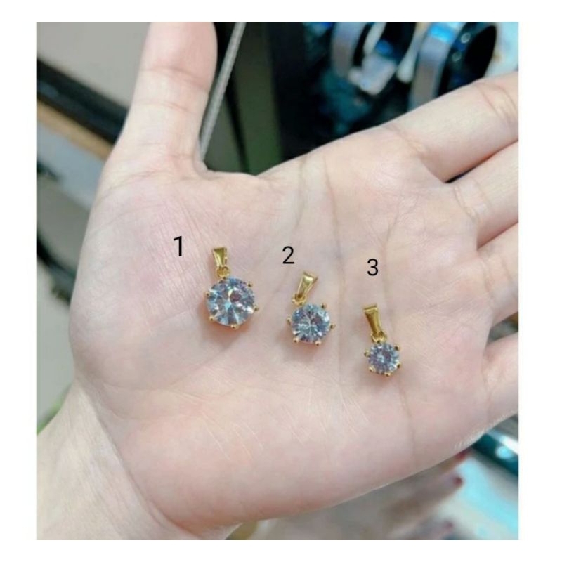 liontin titanium mata satu