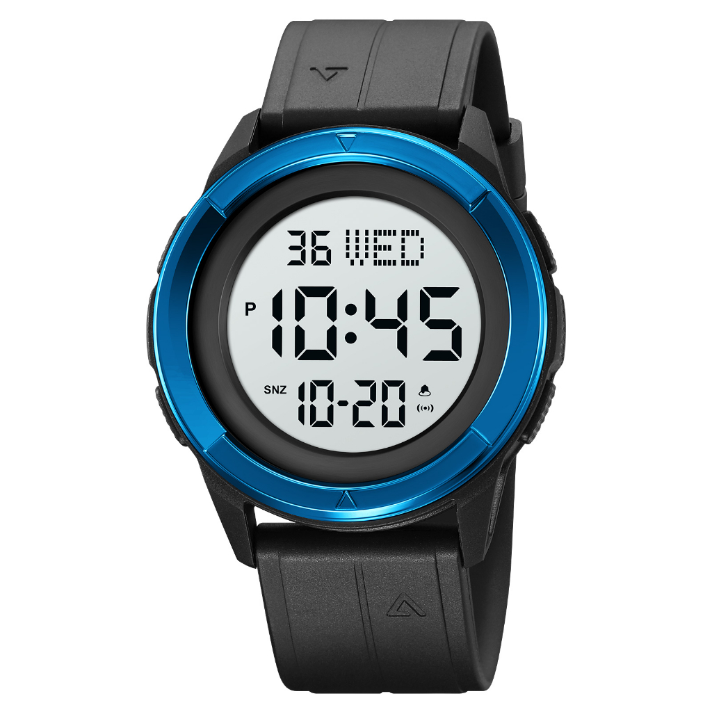 SKMEI 2047 Jam Tangan Pria Digital Sport Watch Anti Air 5 Bar MGOS-Biru Putih