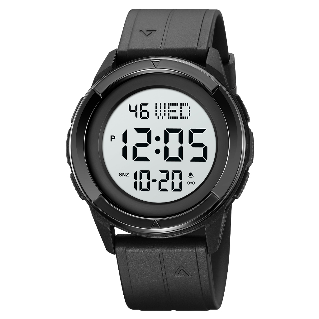 SKMEI 2047 Jam Tangan Pria Digital Sport Watch Anti Air 5 Bar MGOS-Hitam Putih