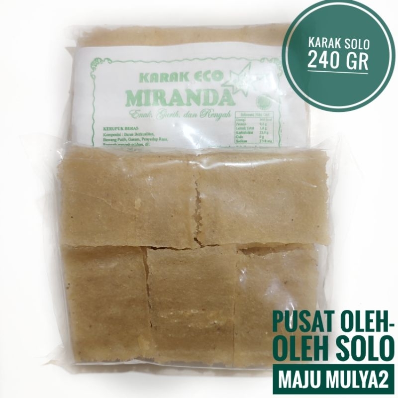 

Karak Mentah Eco Miranda Rasa Bawang