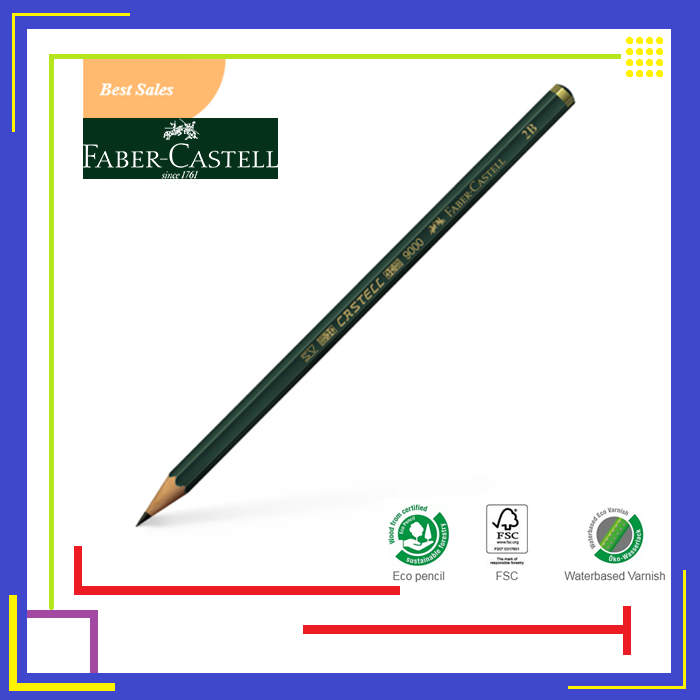 

PENSIL FABER CASTELL H / 2B / 3B / 4B / 5B / 6B / 7B / 8B