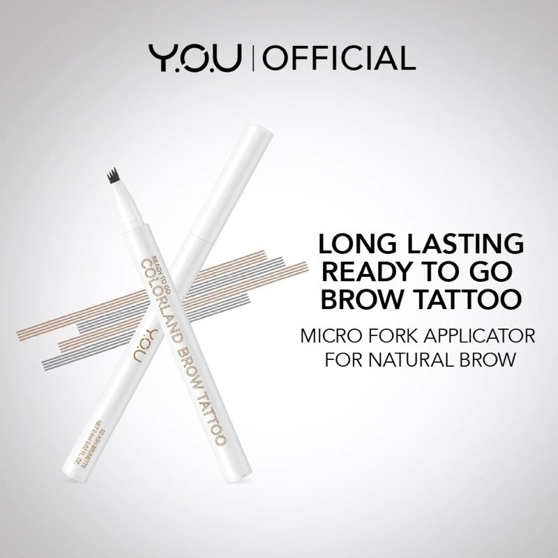 Y. O. U Colorland brow Tatto