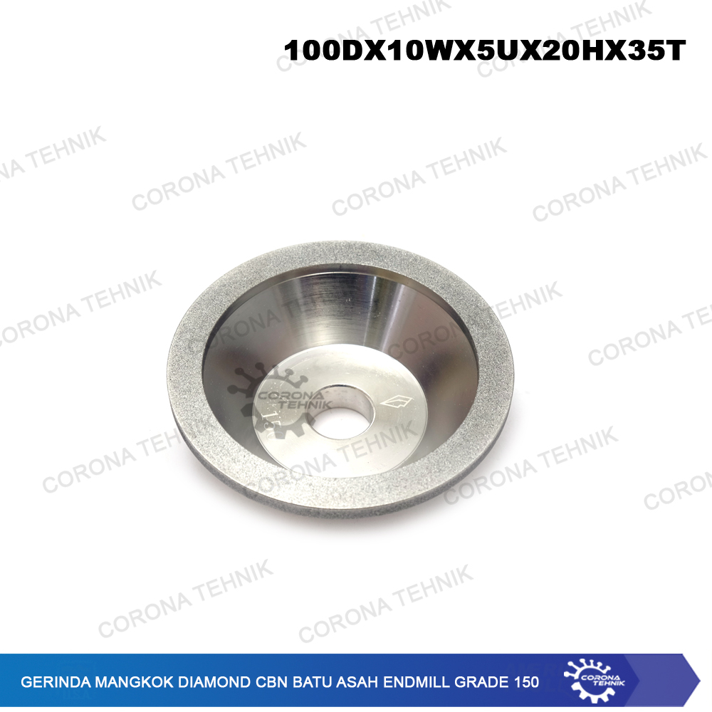 Batu Asah Endmill  - Gerinda Mangkok Diamond CBN