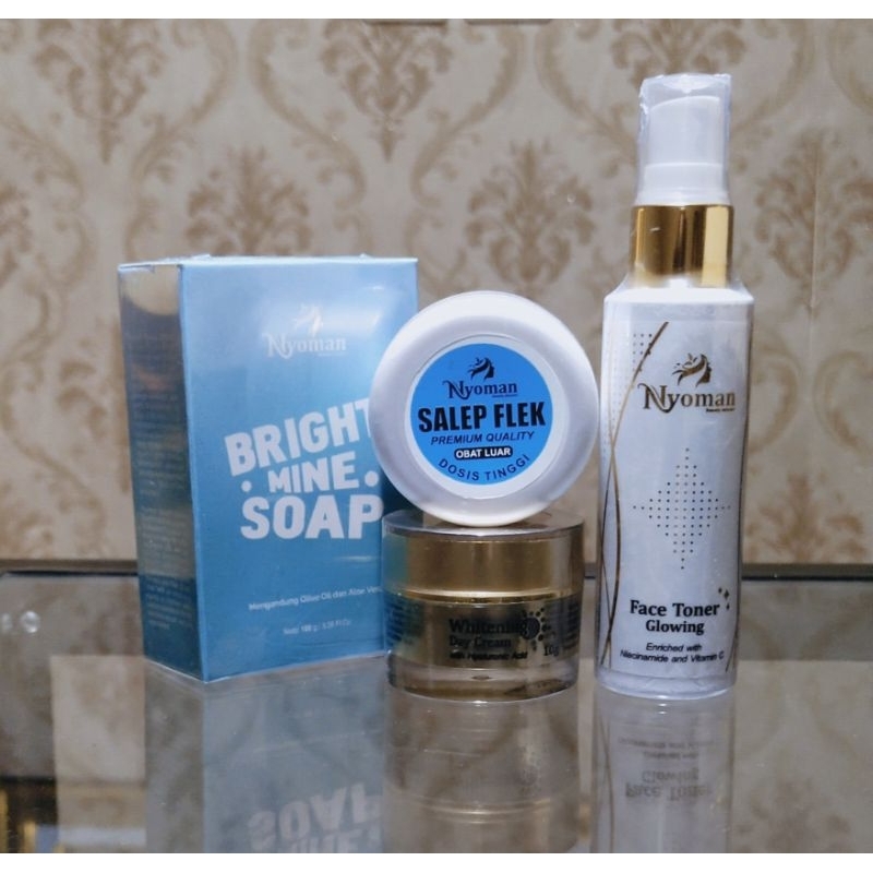 NYOMAN SKINCARE Paket Glowing Gold + Salep Flek (FLEK MEMBANDEL)