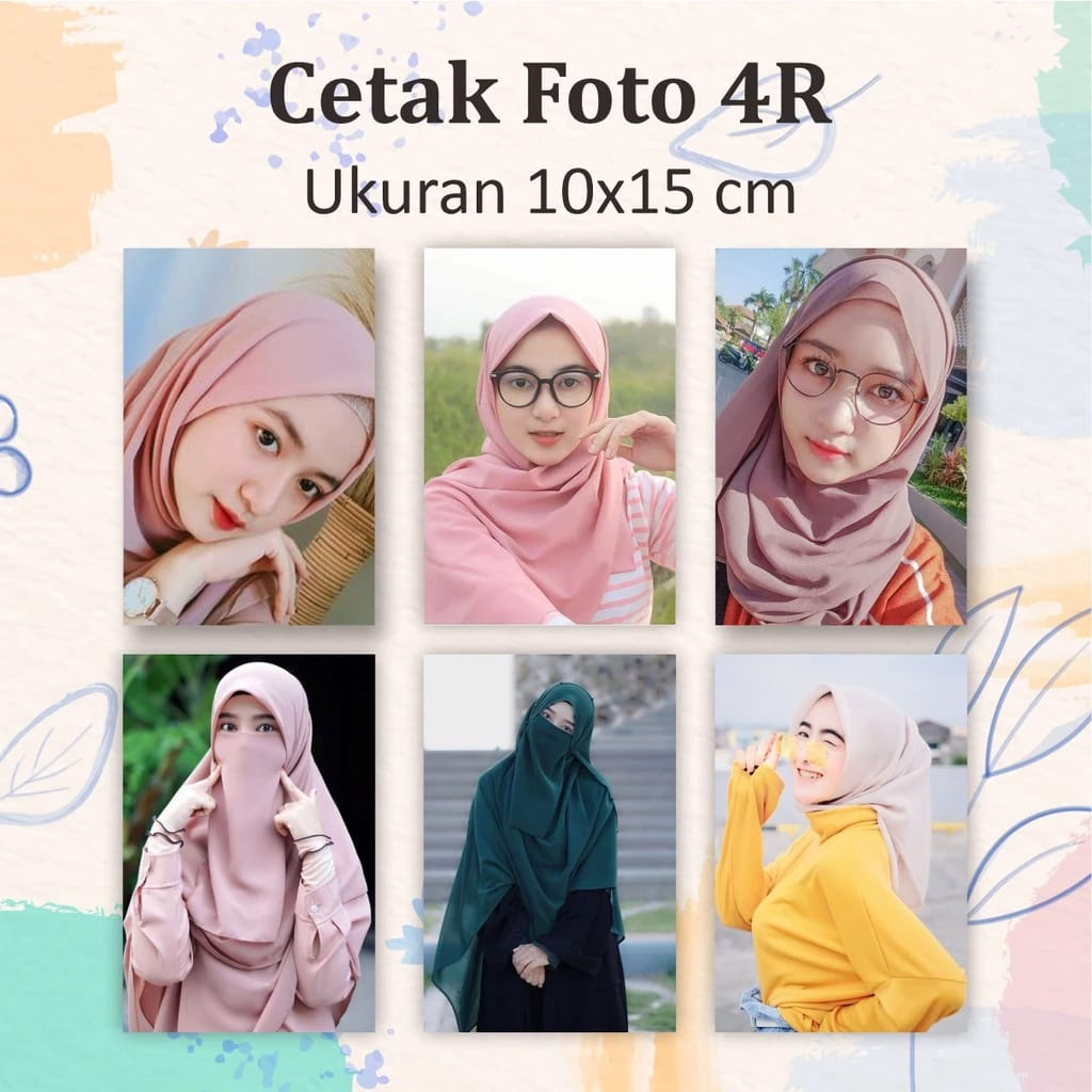 Cetak Foto 6 inci 4R kertas art carton
