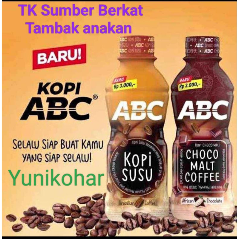 

Kopi susu abc 200ml isi 24 botol