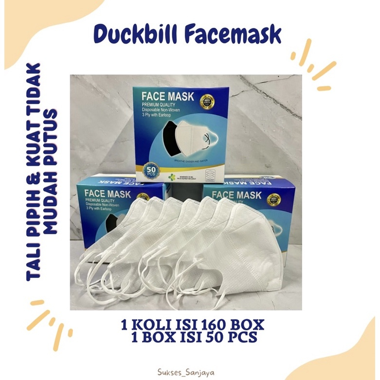 DUCKBILL FACE MASK PROMOSI MURAH/DUCKBILL FACE MASK ISI 50 PCS/DUCKBILL PROMOSI