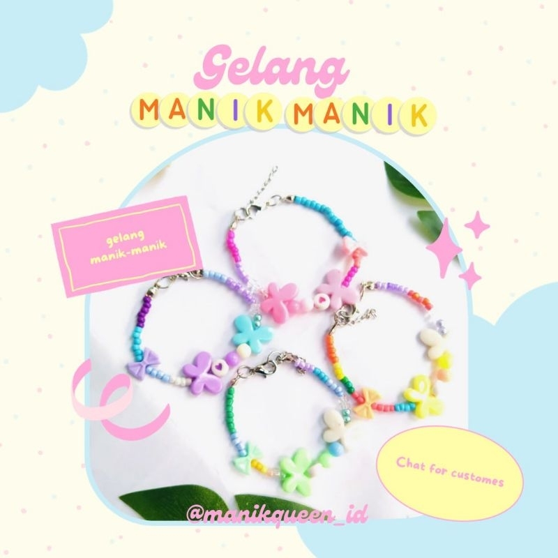 Gelang anak  - Gelang anak lucu - Gelang manik - Gelang manik manik - Gelang manik custom