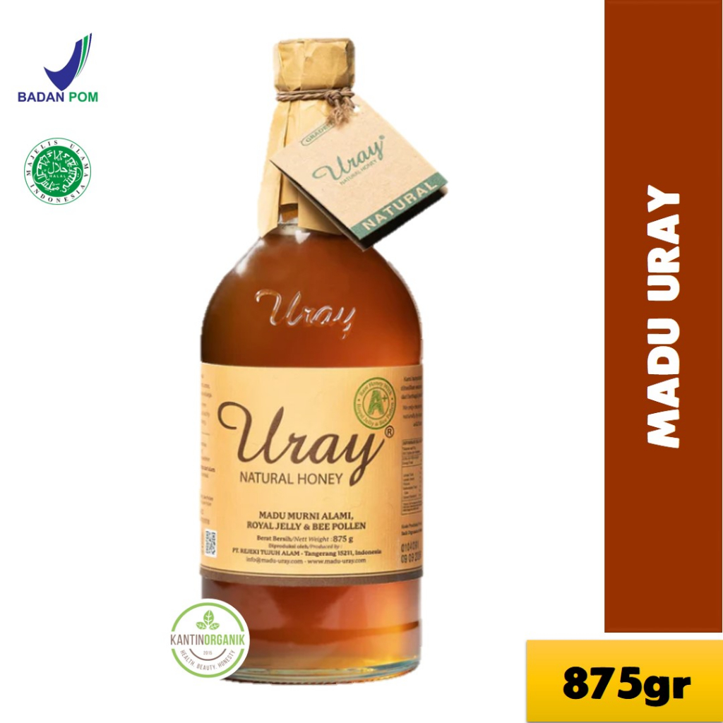 

Madu Uray Raw Honey 875gr Madu Murni Hutan Asli Organik Mengandung Bee Pollen - Royal Jelly