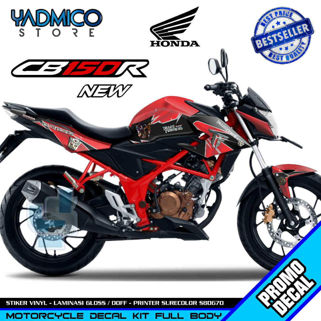 Decal CB 150R New 2019 Full Body - Stiker Motor CB150R New Full Body - Dekal CB 150 R New Full Body 