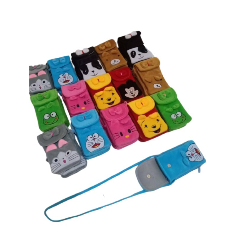 Tas Hp karakter tas selempang karakter tas lucu boneka cantik