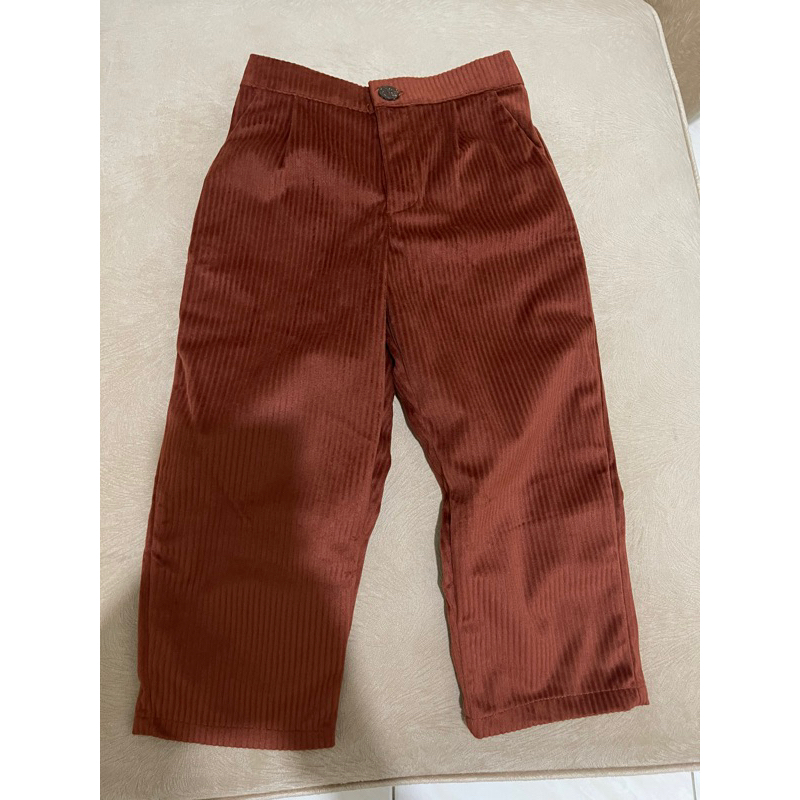 Corduroy Pants kids Terracota 2-3y