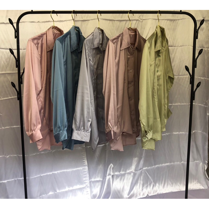 Baju Wanita / kemeja wanita / kemeja silk wanita/ Blouse Wanita - Kemeja silk premium