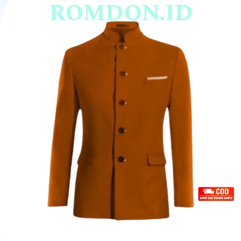 Romdon.id - Jasko Jas Koko Jas Mandarin Polos Jas Pria Shanghai Polos