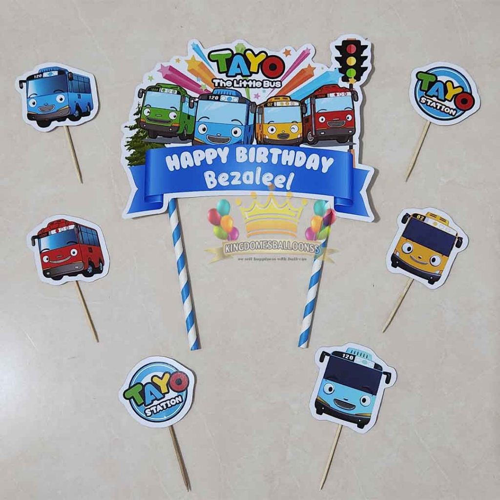 Topper Cake Custom Nama Mewah Tayo