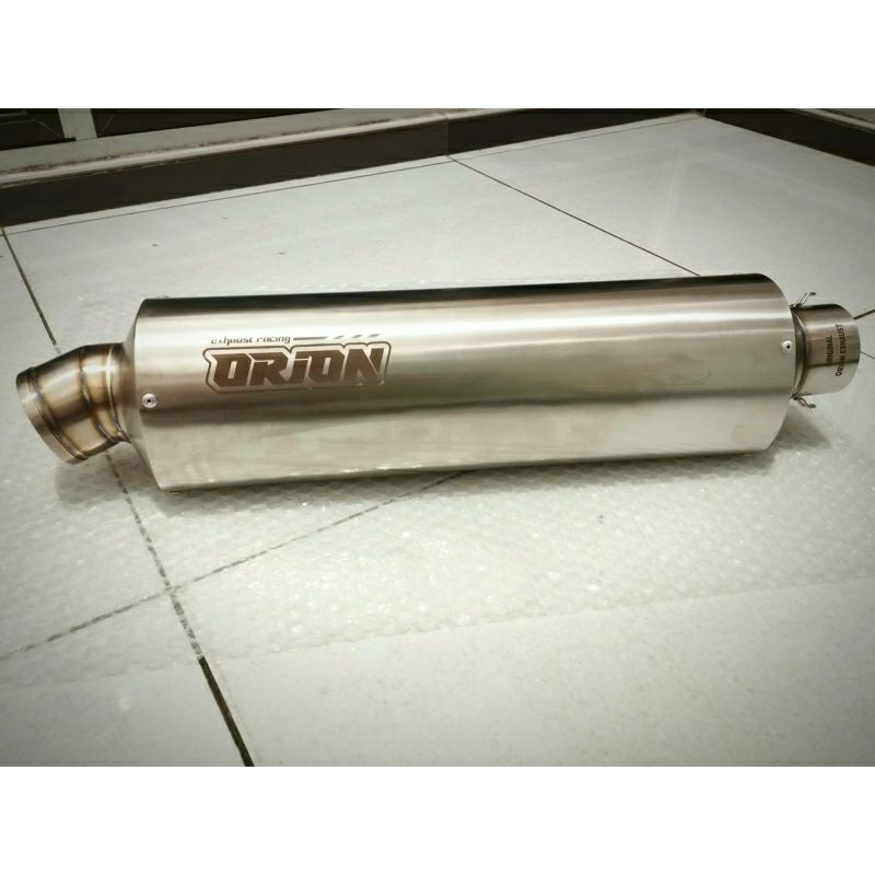 slincer knalpot racing ples slipon cbr250, r25, ninja250, mt25 original orion exhaust racing inlet 5