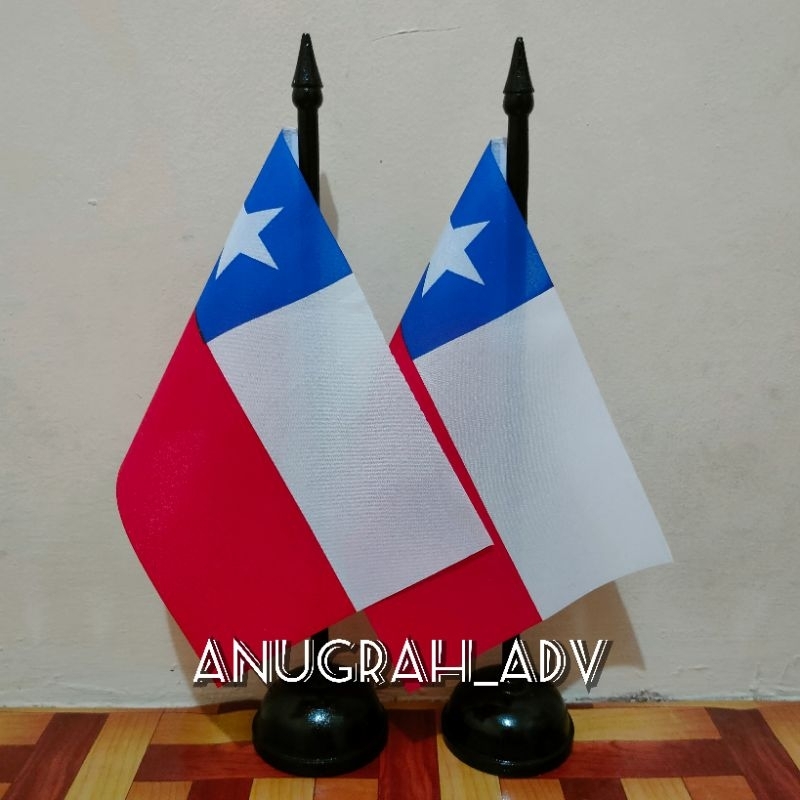 

tiang kayu bendera meja CHILI