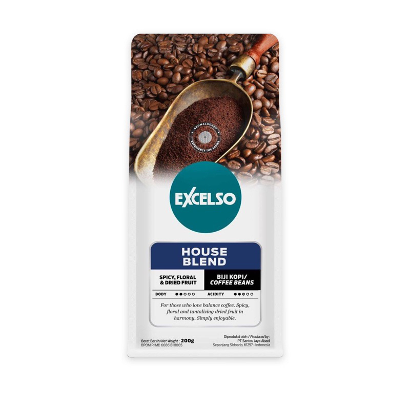 

Excelso house blend biji 200gr