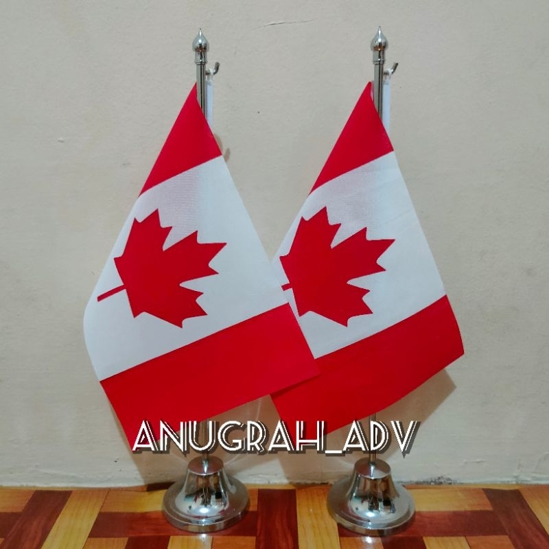 

tiang stainless bendera meja KANADA