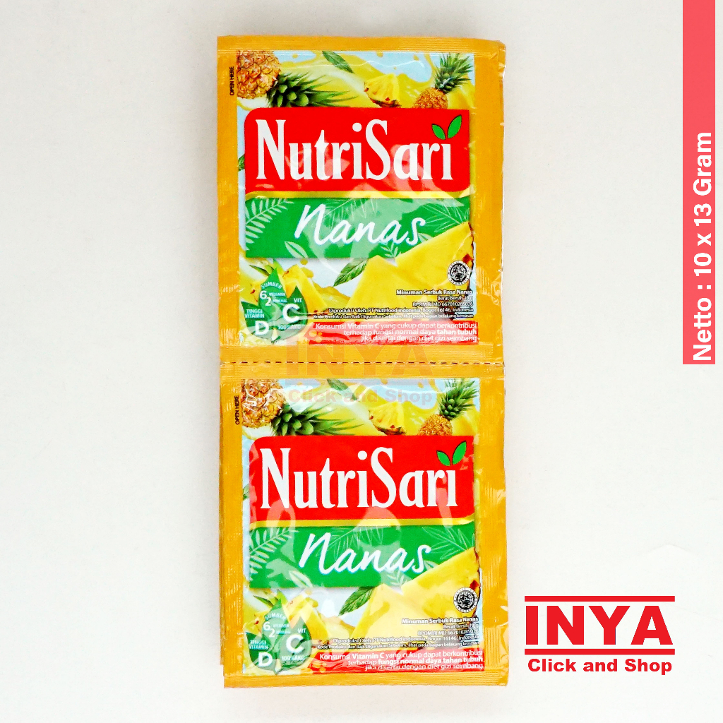 

NutriSari Nanas 10x13gr Renceng - Minuman Serbuk - Instant Powder Drink