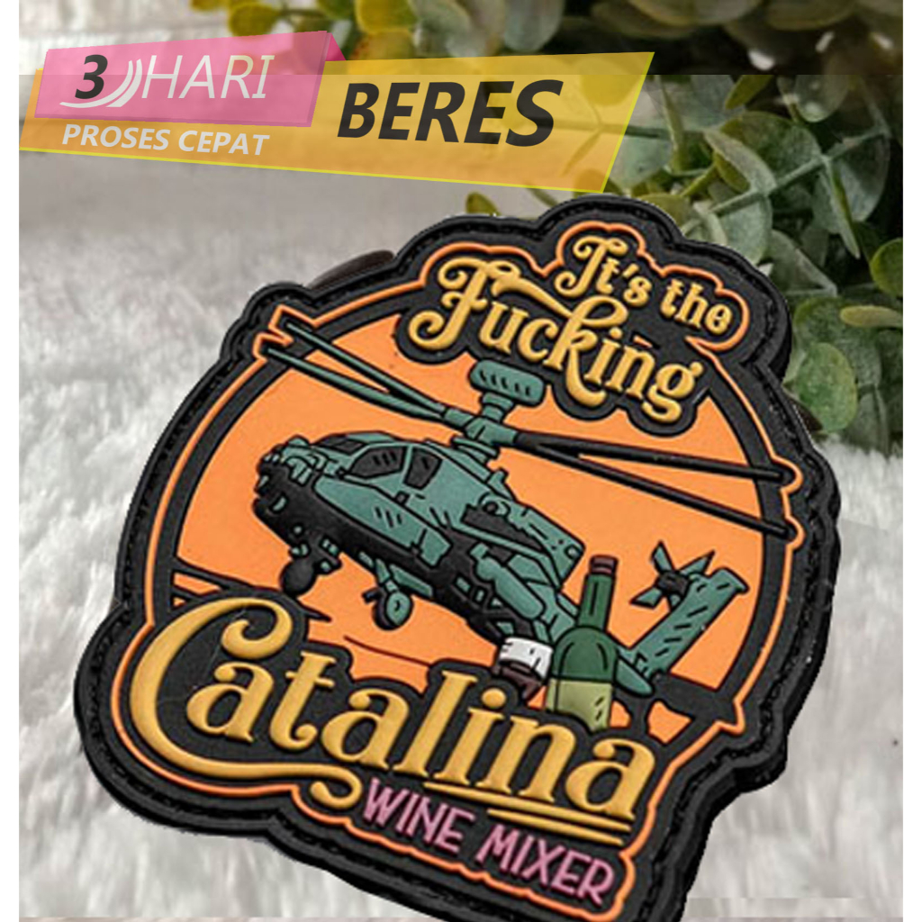 Jual label patch jersey karet desain custom harga murah hotmelt rubber 3D murah aksesoris jersey dan