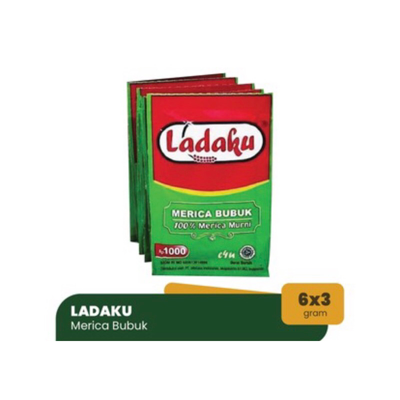 

Ladaku Merica Bubuk 3gr (1 pack isi 6 sachet)